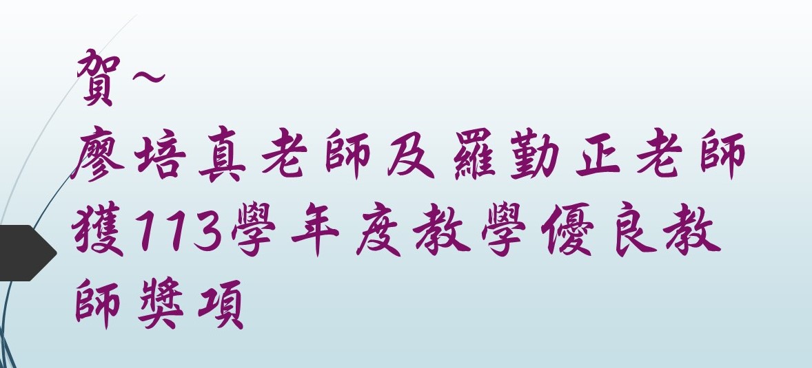 113學年度優良教師